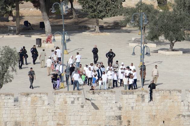 Israeli raid on Al-Aqsa Mosque compound JERUSALEM - SEPTEMBER 29: Israelis raid the Al-Aqsa Mosque compound and the adjacent Muslim Rahma (Bab al-Rahma) Cemetery outside the eastern walls during the Jewish holiday of Sukkot (Feast of Tabernacles) in Jerusalem on September 29, 2026 Gazi Samad Anadolu Jerusalem Israel. Editorial use only. Please get in touch for any other usage.  Copyright: x2026xAnadoluxGazixSamadx