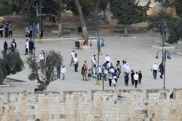 Israeli raid on Al-Aqsa Mosque compound JERUSALEM - SEPTEMBER 29: Israelis raid the Al-Aqsa Mosque compound and the adjacent Muslim Rahma (Bab al-Rahma) Cemetery outside the eastern walls during the Jewish holiday of Sukkot (Feast of Tabernacles) in Jerusalem on September 29, 2026 Gazi Samad Anadolu Jerusalem Israel. Editorial use only. Please get in touch for any other usage.  Copyright: x2026xAnadoluxGazixSamadx