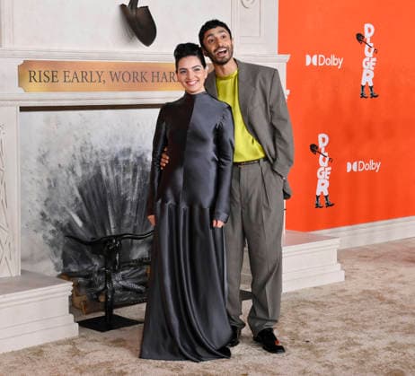 Cast member Riz Ahmed and his wife Fatima Farheen Mirza attend the premiere of the dramatic dark comedy motion picture Digger at the Director s Village in the Westwood section of Los Angeles on Monday, September 28, 2026. Storyline: The most powerful man in the world embarks on a frantic mission to prove he is humanity s savior before the disaster he s unleashed destroys everything.  LAP2026092864 JIMxRUYMEN