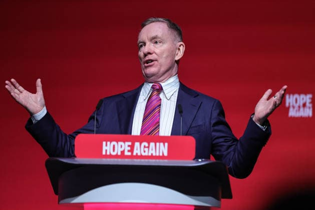 Labour Party Annual Conference Day Three Sir Chris Bryant MP, Secretary of State for Northern Ireland speaks during the Labour Party Annual Conference Day Three at Convention Centre, Liverpool, United Kingdom on 29 September 2026 (Photo by Mark Cosgrove News Images) Liverpool Convention Centre Merseyside United Kingdom Copyright: xMarkxCosgrove NewsxImagesx