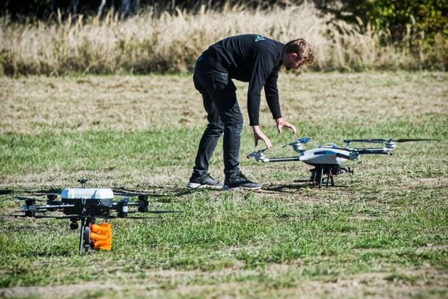 An experimental exercise Drone Shield 2026 took place at Brezina military grounds, Vyskov, Czech republic, on September 29, 2026. (CTKxPhoto PatrikxUhlir) CTKPhotoP2026092902885  CTKPhotoP2026092902885