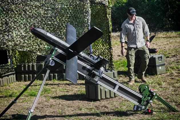 An experimental exercise Drone Shield 2026 took place at Brezina military grounds, Vyskov, Czech republic, on September 29, 2026. (CTKxPhoto PatrikxUhlir) CTKPhotoP2026092902913  CTKPhotoP2026092902913