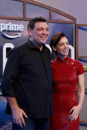 September 28, 2026, Madrid, Community Of Madrid, Spain: Spanish actors HOVIK KEUCHKERIAN (L) and VICKY LUENGO (R) pose together on the blue carpet during the premiere of the second season of the Amazon Prime Video series Reina Roja: Loba Negra at Cine Capitol on Monday, September 28, 2026, in Madrid, Spain. Keuchkerian and Luengo play the lead roles of Jon Gutierrez and Antonia Scott, respectively, in the thriller series directed by Koldo Serra and based on the bestselling novel by Juan Gomez-Jurado. This season follows the acclaimed duo as they face the Russian mafia in the Costa del Sol. The exclusive debut gathered the main cast and Spanish celebrities to celebrate the show s upcoming global release on October 2, 2026. Madrid Spain - ZUMAo127 20260928_zep_o127_180 Copyright: xHugoxOrtunox