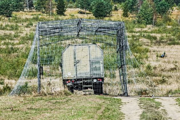 An experimental exercise Drone Shield 2026 took place at Brezina military grounds, Vyskov, Czech republic, on September 29, 2026. (CTKxPhoto PatrikxUhlir) CTKPhotoP2026092902981  CTKPhotoP2026092902981