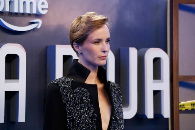 September 28, 2026, Madrid, Community Of Madrid, Spain: Spanish actress JAVIERA SKY, who plays the titular role of the ruthless hitwoman Loba Negra, poses on the blue carpet during the premiere of the second season of the Amazon Prime Video series Reina Roja: Loba Negra at Cine Capitol on Monday, September 28, 2026, in Madrid, Spain. Directed by Koldo Serra and based on the bestselling novel by Juan Gomez-Jurado, the thriller series follows the protagonists as they face the Russian mafia and Sky s character in the Costa del Sol. The exclusive debut gathered the main cast and Spanish celebrities to celebrate the show s upcoming global release on October 2, 2026. Madrid Spain - ZUMAo127 20260928_zep_o127_127 Copyright: xHugoxOrtunox