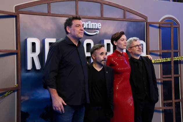 September 28, 2026, Madrid, Community Of Madrid, Spain: Spanish actors HOVIK KEUCHKERIAN (L) and VICKY LUENGO (R) pose together on the blue carpet during the premiere of the second season of the Amazon Prime Video series Reina Roja: Loba Negra at Cine Capitol on Monday, September 28, 2026, in Madrid, Spain. Keuchkerian and Luengo play the lead roles of Jon Gutierrez and Antonia Scott, respectively, in the thriller series directed by Koldo Serra and based on the bestselling novel by Juan Gomez-Jurado. This season follows the acclaimed duo as they face the Russian mafia in the Costa del Sol. The exclusive debut gathered the main cast and Spanish celebrities to celebrate the show s upcoming global release on October 2, 2026. Madrid Spain - ZUMAo127 20260928_zep_o127_175 Copyright: xHugoxOrtunox