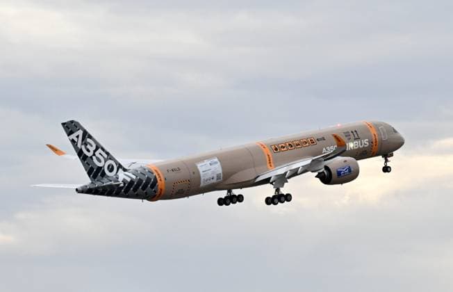 FIRST AIRBUS A350F TEST FLIGHT PHOTOPQR LA DEPECHE DU MIDI LAURENT DARD TOULOUSE SEPTEMBER 29, 2026 DDM LAURENT DARD FIRST INAUGURAL TEST FLIGHT OF THE AIRBUS A350F TOULOUSE, FRANCE, SEPTEMBER 29, 2026 FIRST AIRBUS A350F TEST FLIGHT TOULOUSE HAUTE-GARONNE, FRANCE  Copyright: xPHOTOPQR LAxDEPECHExDUxMIDI MAXPxLAURENTxDARDx 20260929DDM1107 20260929DDM1107