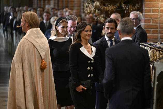 STOCKHOLM, SWEDEN 20260929 Chris O Neill, Princess Madeleine, Princess Sofia, and Prince Carl Philip at the service in Storkyrkan held to mark the opening of the Riksdag STOCKHOLM SWEDEN x10070x  Copyright: xJessicaxGow TTx RIKSMÖTETS ÖPPNANDE GUDSTJÄNST 2026 DmzSe021L3M