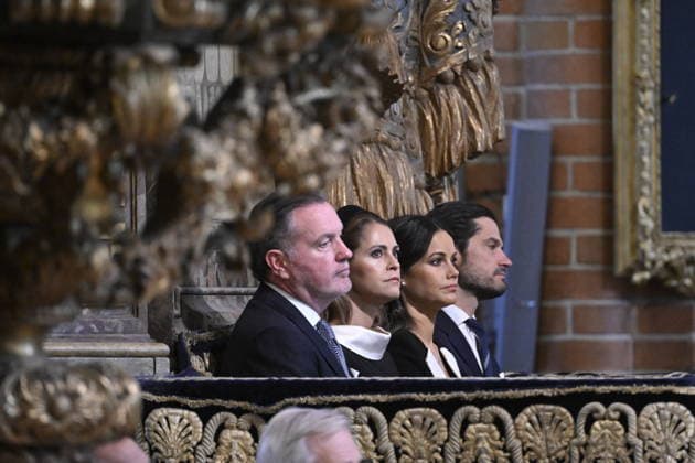 STOCKHOLM, SWEDEN 20260929 Chris O Neill, Princess Madeleine, Princess Sofia, and Prince Carl Philip at the church service in Storkyrkan held to mark the opening of the Riksdag STOCKHOLM SWEDEN x10070x  Copyright: xJessicaxGow TTx RIKSMÖTETS ÖPPNANDE GUDSTJÄNST 2026 XZsxXmRzvGo
