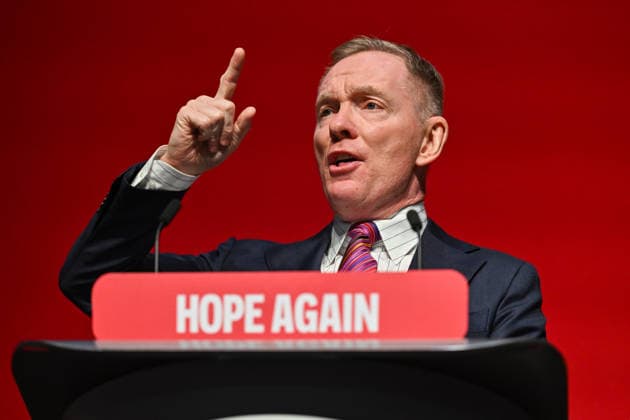 September 29, 2026, Liverpool, England, United Kingdom: Secretary of State for Northern Ireland Chris Bryant gives a speech on the third day of the Labour Party Conference. Liverpool United Kingdom - ZUMAs371 20260929_zip_s371_002 Copyright: xWiktorxSzymanowiczx