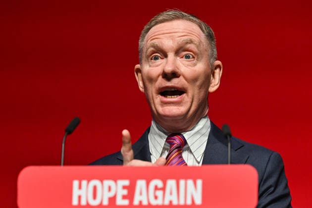September 29, 2026, Liverpool, England, United Kingdom: Secretary of State for Northern Ireland Chris Bryant gives a speech on the third day of the Labour Party Conference. Liverpool United Kingdom - ZUMAs371 20260929_zip_s371_005 Copyright: xWiktorxSzymanowiczx
