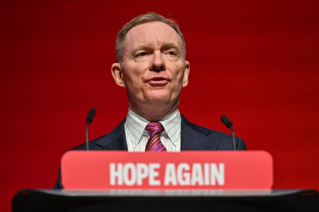 September 29, 2026, Liverpool, England, United Kingdom: Secretary of State for Northern Ireland Chris Bryant gives a speech on the third day of the Labour Party Conference. Liverpool United Kingdom - ZUMAs371 20260929_zip_s371_014 Copyright: xWiktorxSzymanowiczx