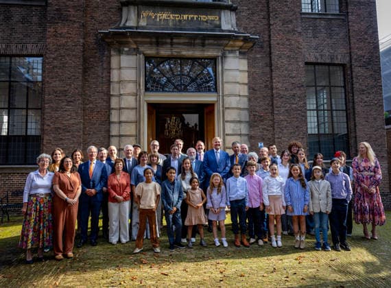 29-09-2026 Hague King Willem-Alexander visited the Liberal Jewish Congregation (LJG) Beth Jehoeda in The Hague. Â  Copyright: xPPEx