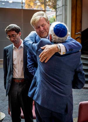 29-09-2026 Hague King Willem-Alexander visited the Liberal Jewish Congregation (LJG) Beth Jehoeda in The Hague. Â  Copyright: xPPEx