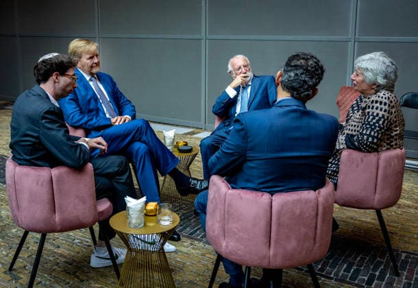 29-09-2026 Hague King Willem-Alexander visited the Liberal Jewish Congregation (LJG) Beth Jehoeda in The Hague. Â  Copyright: xPPEx