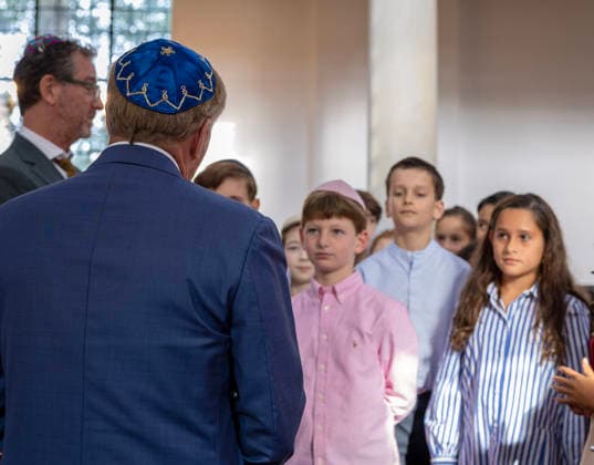 29-09-2026 Hague King Willem-Alexander visited the Liberal Jewish Congregation (LJG) Beth Jehoeda in The Hague. Â  Copyright: xPPEx