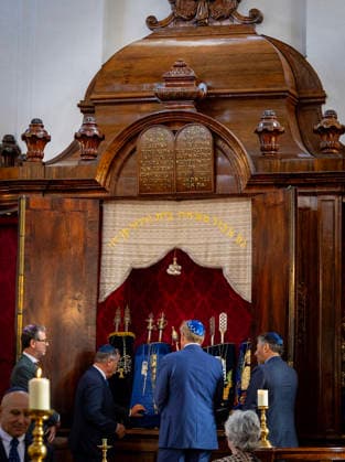 29-09-2026 Hague King Willem-Alexander visited the Liberal Jewish Congregation (LJG) Beth Jehoeda in The Hague. Â  Copyright: xPPEx
