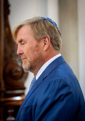 29-09-2026 Hague King Willem-Alexander visited the Liberal Jewish Congregation (LJG) Beth Jehoeda in The Hague. Â  Copyright: xPPEx