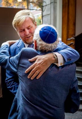 29-09-2026 Hague King Willem-Alexander visited the Liberal Jewish Congregation (LJG) Beth Jehoeda in The Hague. Â  Copyright: xPPEx