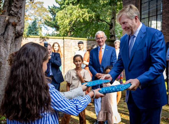 29-09-2026 Hague King Willem-Alexander visited the Liberal Jewish Congregation (LJG) Beth Jehoeda in The Hague. Â  Copyright: xPPEx