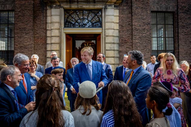 29-09-2026 Hague King Willem-Alexander visited the Liberal Jewish Congregation (LJG) Beth Jehoeda in The Hague. Â  Copyright: xPPEx