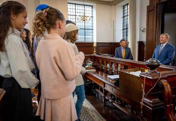 29-09-2026 Hague King Willem-Alexander visited the Liberal Jewish Congregation (LJG) Beth Jehoeda in The Hague. Â  Copyright: xPPEx