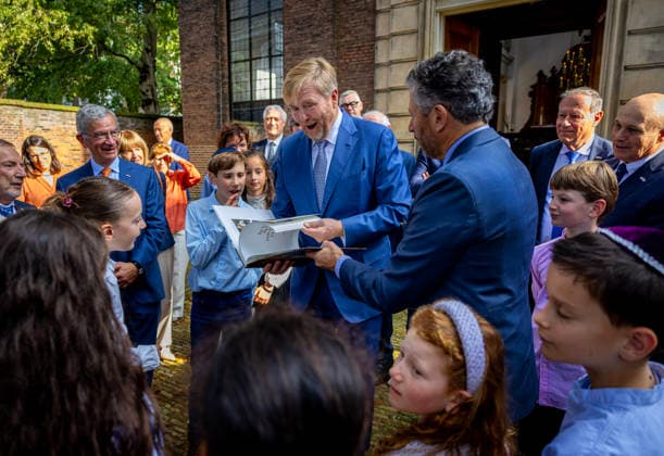 29-09-2026 Hague King Willem-Alexander visited the Liberal Jewish Congregation (LJG) Beth Jehoeda in The Hague. Â  Copyright: xPPEx