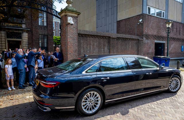 29-09-2026 Hague King Willem-Alexander visited the Liberal Jewish Congregation (LJG) Beth Jehoeda in The Hague. Â  Copyright: xPPEx