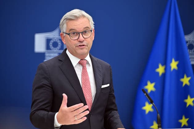 European Commissioner for Internal Affairs and Migration Magnus Brunner in Brussels BRUSSELS, BELGIUM - SEPTEMBER 29: European Commissioner for Internal Affairs and Migration Magnus Brunner speaks during a press conference announcing a five-point plan aimed at strengthening the security of the European Union s external borders in Brussels, Belgium on September 29, 2026. Dursun Aydemir Anadolu Brussels Belgium. Editorial use only. Please get in touch for any other usage.  Copyright: x2026xAnadoluxDursunxAydemirx