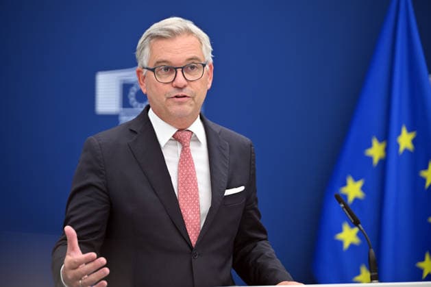 European Commissioner for Internal Affairs and Migration Magnus Brunner in Brussels BRUSSELS, BELGIUM - SEPTEMBER 29: European Commissioner for Internal Affairs and Migration Magnus Brunner speaks during a press conference announcing a five-point plan aimed at strengthening the security of the European Union s external borders in Brussels, Belgium on September 29, 2026. Dursun Aydemir Anadolu Brussels Belgium. Editorial use only. Please get in touch for any other usage.  Copyright: x2026xAnadoluxDursunxAydemirx