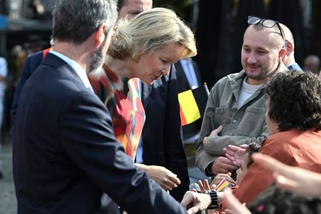 Royal Visit To The Province Of Liege LIÈGE, BELGIUM - SEPTEMBER 29: King Philippe and Queen Mathilde are visiting the province of Liège. The King and Queen will proceed to Place Saint-Lambert (Espace Tivoli) in Liège, where they will meet with local residents. September 29, 2026 in Liège, Belgium, 29 09 2026 Liège Belgium  Copyright: xBertxVanxDenxBrouckex