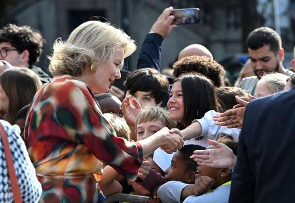 Royal Visit To The Province Of Liege LIÈGE, BELGIUM - SEPTEMBER 29: King Philippe and Queen Mathilde are visiting the province of Liège. The King and Queen will proceed to Place Saint-Lambert (Espace Tivoli) in Liège, where they will meet with local residents. September 29, 2026 in Liège, Belgium, 29 09 2026 Liège Belgium  Copyright: xBertxVanxDenxBrouckex