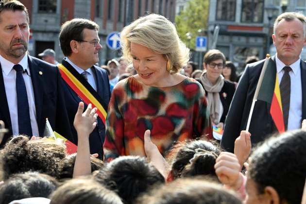 Royal Visit To The Province Of Liege LIÈGE, BELGIUM - SEPTEMBER 29: King Philippe and Queen Mathilde are visiting the province of Liège. The King and Queen will proceed to Place Saint-Lambert (Espace Tivoli) in Liège, where they will meet with local residents. September 29, 2026 in Liège, Belgium, 29 09 2026 Liège Belgium  Copyright: xBertxVanxDenxBrouckex