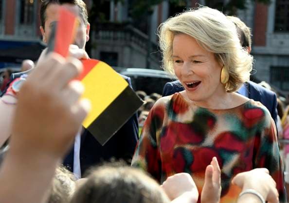 Royal Visit To The Province Of Liege LIÈGE, BELGIUM - SEPTEMBER 29: King Philippe and Queen Mathilde are visiting the province of Liège. The King and Queen will proceed to Place Saint-Lambert (Espace Tivoli) in Liège, where they will meet with local residents. September 29, 2026 in Liège, Belgium, 29 09 2026 Liège Belgium  Copyright: xBertxVanxDenxBrouckex