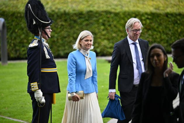 STOCKHOLM, SWEDEN, September 29, 2026: Social Democratic Party leader Magdalena Andersson (S) arrives at the Riksplan for the opening of the Riksdag session. STOCKHOLM, SWEDEN x10040x  Copyright: xAndersxWiklund TTx RIKSMÖTETS ÖPPNANDE RIKSPLAN 2026 WV5RDKZG_bc