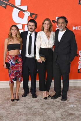 Maria Eladia Inarritu, Eliseo Inarritu, Maria Eladia Hagerman, and Alejandro Gonzalez Inarritu at the premiere of the movie *Digger* at Directors Village in Los Angeles, September 28, 2026 Foto:xD.xStarbuckx xFuturexImagex digger_6198