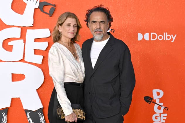 Alejandro González Inárritu with his wife, Maria Eladia Hagerman, at the premiere of the movie *Digger* at Directors Village in Los Angeles, September 28, 2026 Foto:xD.xStarbuckx xFuturexImagex digger_6200