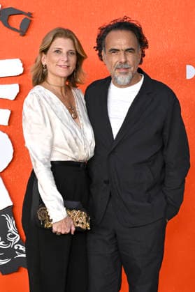 Alejandro González Inárritu with his wife, Maria Eladia Hagerman, at the premiere of the movie *Digger* at Directors Village in Los Angeles, September 28, 2026 Foto:xD.xStarbuckx xFuturexImagex digger_6202