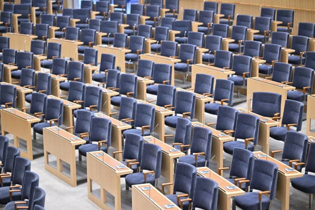 STOCKHOLM, SWEDEN 20260929 Overview of the plenary hall at the opening of the parliamentary session in the Riksdag chamber STOCKHOLM, SWEDEN x10050x  Copyright: xPontusxLundahl TTx RIKSMÖTETS ÖPPNANDE 2026 i1O9CiJia_E