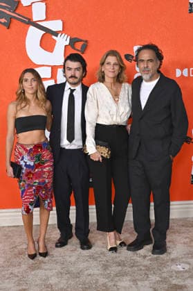 Maria Eladia Inarritu, Eliseo Inarritu, Maria Eladia Hagerman, and Alejandro Gonzalez Inarritu at the premiere of the movie *Digger* at Directors Village in Los Angeles, September 28, 2026 Foto:xD.xStarbuckx xFuturexImagex digger_6197