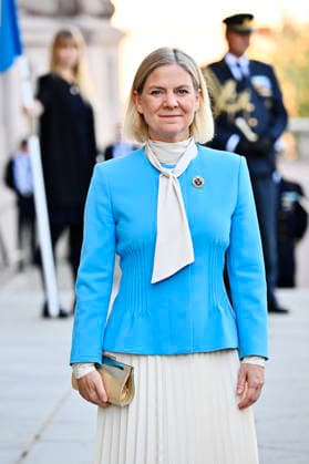 STOCKHOLM, SWEDEN 20260929 Social Democratic Party leader Magdalena Andersson (S) arrives at Riksplan for the opening of the Riksdag session STOCKHOLM, SWEDEN x10040x  Copyright: xAndersxWiklund TTx RIKSMÖTETS ÖPPNANDE RIKSPLAN 2026 AmnCHTXsS6A