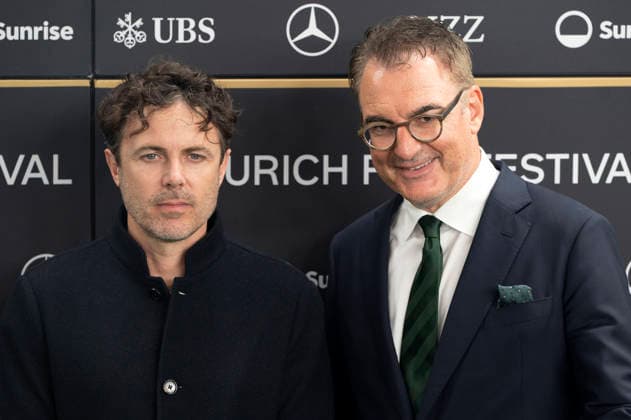 Casey Affleck and Christian Jungen at the premiere of the film *Company* at the 22nd Zurich Film Festival at Corso Zurich, September 28, 2026 Foto:xA.xRaemyx xFuturexImagex company_6951
