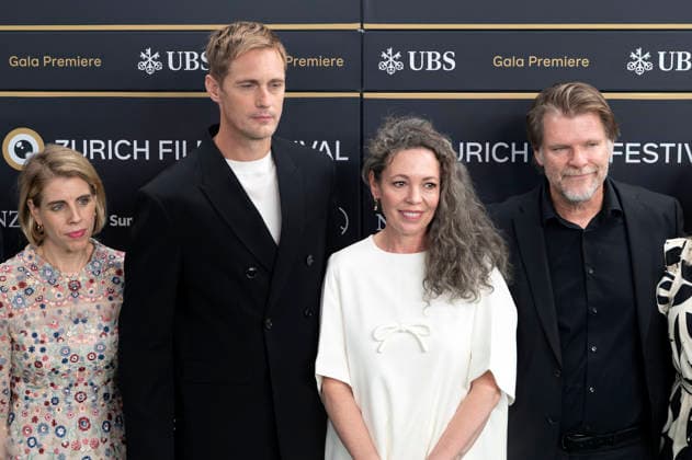 Alexander Skarsgard and Olivia Colman with guests at the premiere of the film *Wicker* at the 22nd Zurich Film Festival at the Kongresshaus Zürich, September 28, 2026 Foto:xA.xRaemyx xFuturexImagex wicker_6913