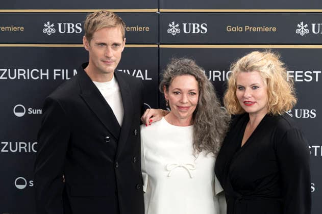 Alexander Skarsgard, Olivia Colman, and Reta Guetg at the premiere of the film *Wicker* at the 22nd Zurich Film Festival at the Kongresshaus in Zurich, September 28, 2026 Foto:xA.xRaemyx xFuturexImagex wicker_6916