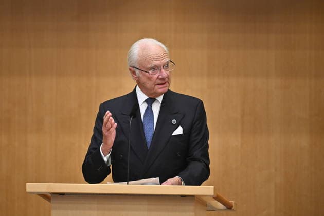 STOCKHOLM, SWEDEN 20260929 King Carl Gustaf speaks at the opening of the parliamentary session in the Chamber of the Riksdag STOCKHOLM, SWEDEN x10430x  Copyright: xChristinexOlsson TTx RIKSMÖTETS ÖPPNANDE 2026 L6jGDibWTyw