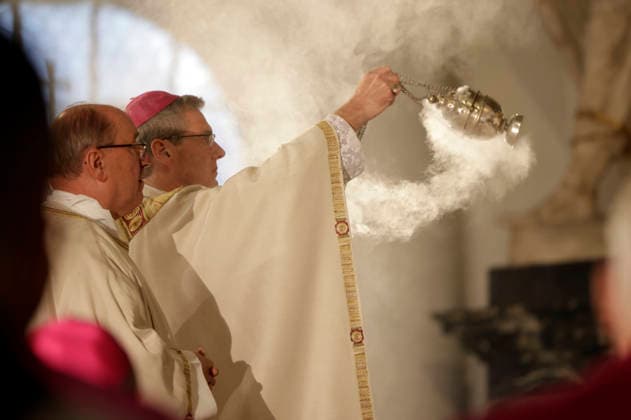 Heiner Wilmer at the opening service of the fall plenary assembly of the German Bishops Conference in Fulda Cathedral, Fulda, September 28, 2026 Foto:xP.xBackx xFuturexImagex bischofskonferenz_6607