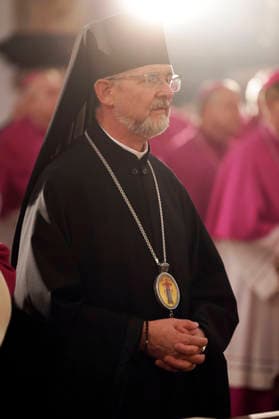 Bohdan Dzyurakh at the opening service of the fall general assembly of the German Bishops Conference at Fulda Cathedral, Fulda, September 28, 2026 Foto:xP.xBackx xFuturexImagex bischofskonferenz_6614
