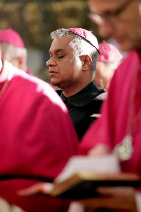 Father Joshy Pottackal, O.Carm., at the opening Mass of the fall plenary assembly of the German Bishops Conference in Fulda Cathedral, Fulda, September 28, 2026 Foto:xP.xBackx xFuturexImagex bischofskonferenz_6616