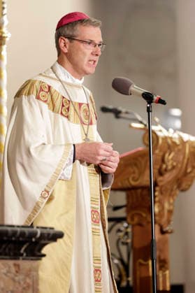 Heiner Wilmer at the opening service of the fall plenary assembly of the German Bishops Conference at Fulda Cathedral, Fulda, September 28, 2026 Foto:xP.xBackx xFuturexImagex bischofskonferenz_6639