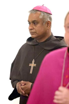 Father Joshy Pottackal, O.Carm., at the opening Mass of the fall plenary assembly of the German Bishops Conference in Fulda Cathedral, Fulda, September 28, 2026 Foto:xP.xBackx xFuturexImagex bischofskonferenz_6654